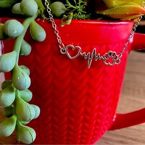 💜 2/$15 Paws and Heart Beat Necklace/ Animal Lover Necklace